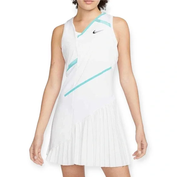 slim fit dress slacks NikeCourt Advantage Women's Dri-FIT Tennis Dress - Green main image 0
